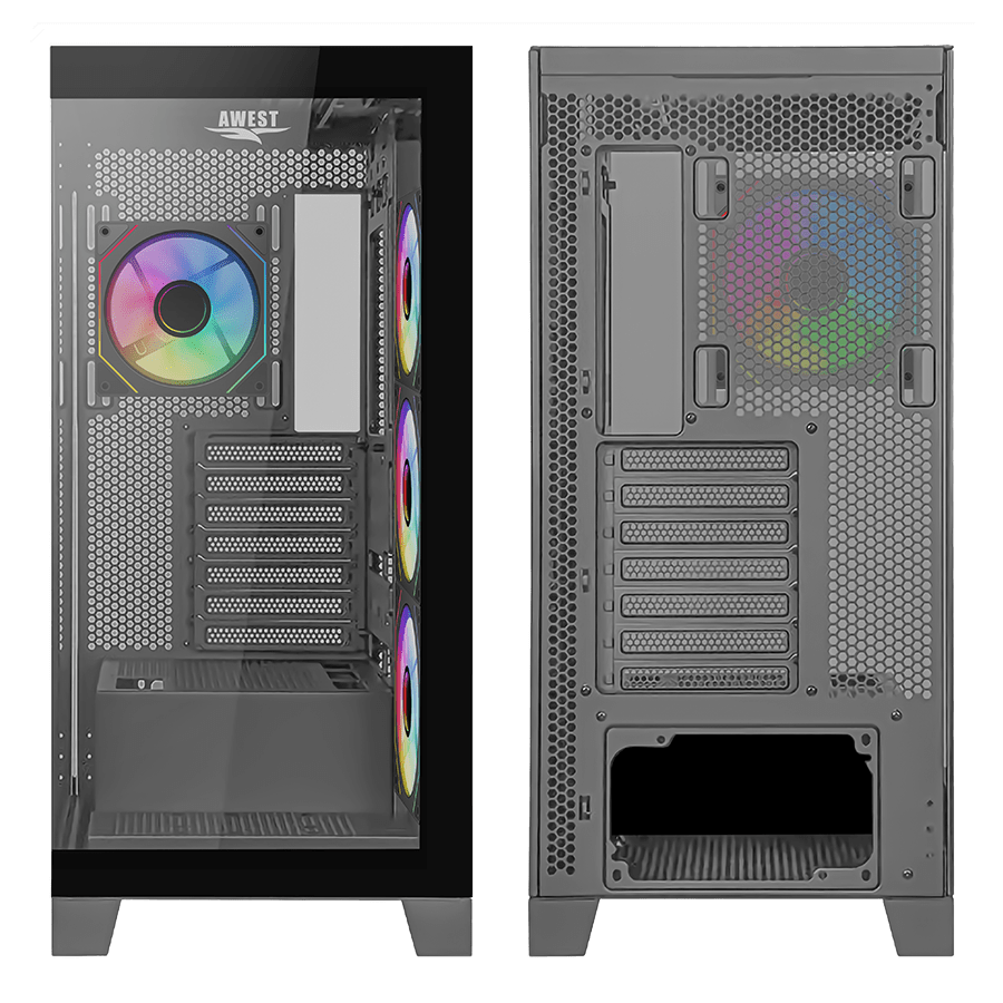 کیس گیمینگ اوست GT-AQ16-MB — نمای نزدیک 5