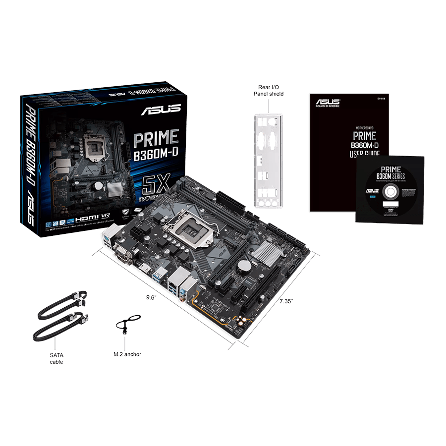 ASUS PRIME B360M-D — Close-up 4