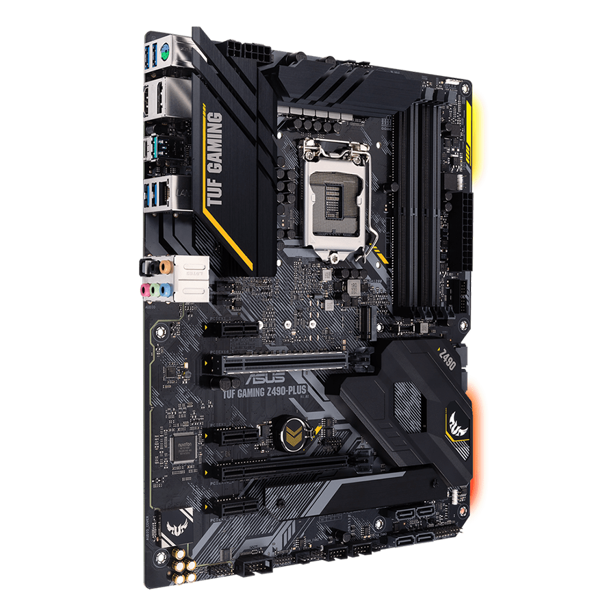 مادربرد ایسوس TUF GAMING Z490-PLUS — نمای نزدیک 1