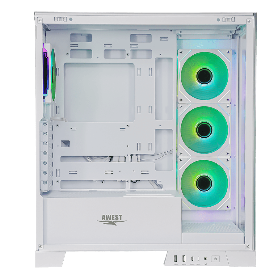 کیس گیمینگ اوست GT-AQ16-MW — نمای نزدیک 2