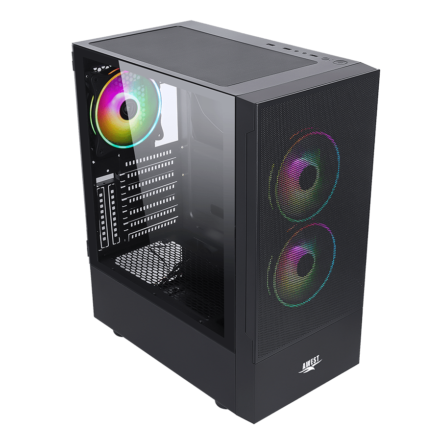 کیس گیمینگ اوست GT-AV201-MB — نمای نزدیک 4