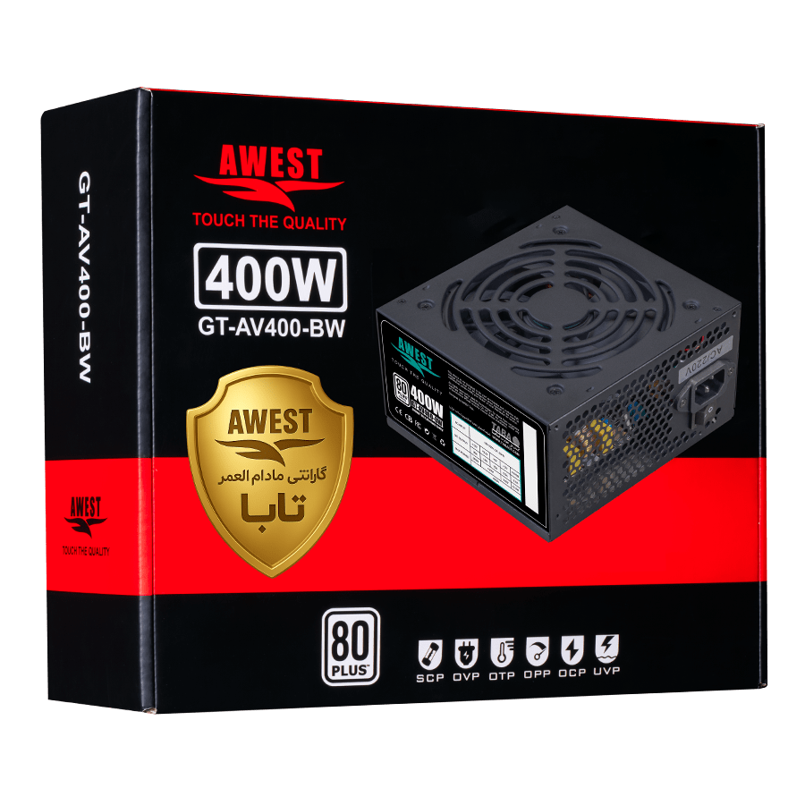 منبع تغذیه اوست AV400-BW — نمای نزدیک 2