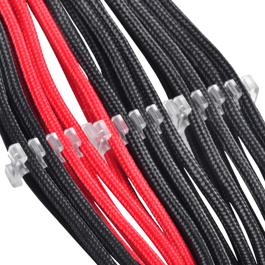 Sleeved Cable Comb SilverStone PP09 — Close-up 1