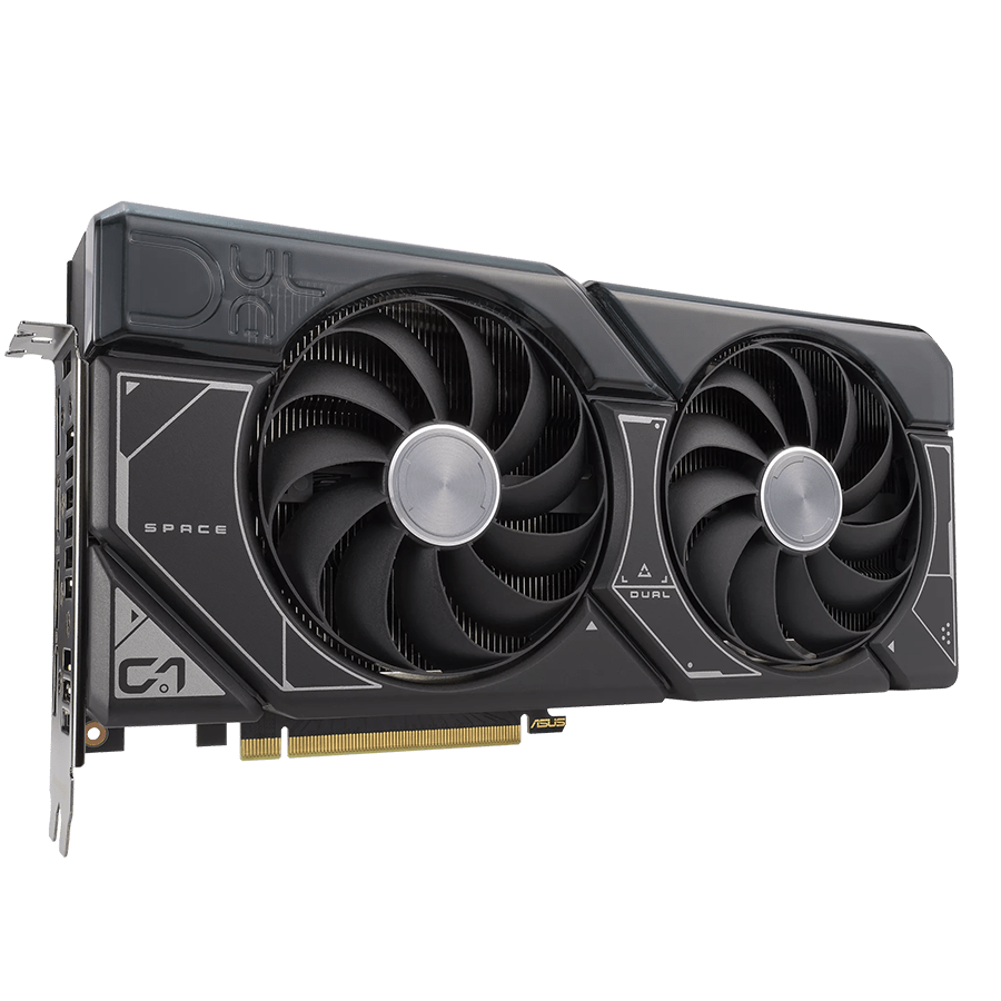 ASUS Graphics Card DUAL RTX 4070 12GB GDDR6X — Close-up 1