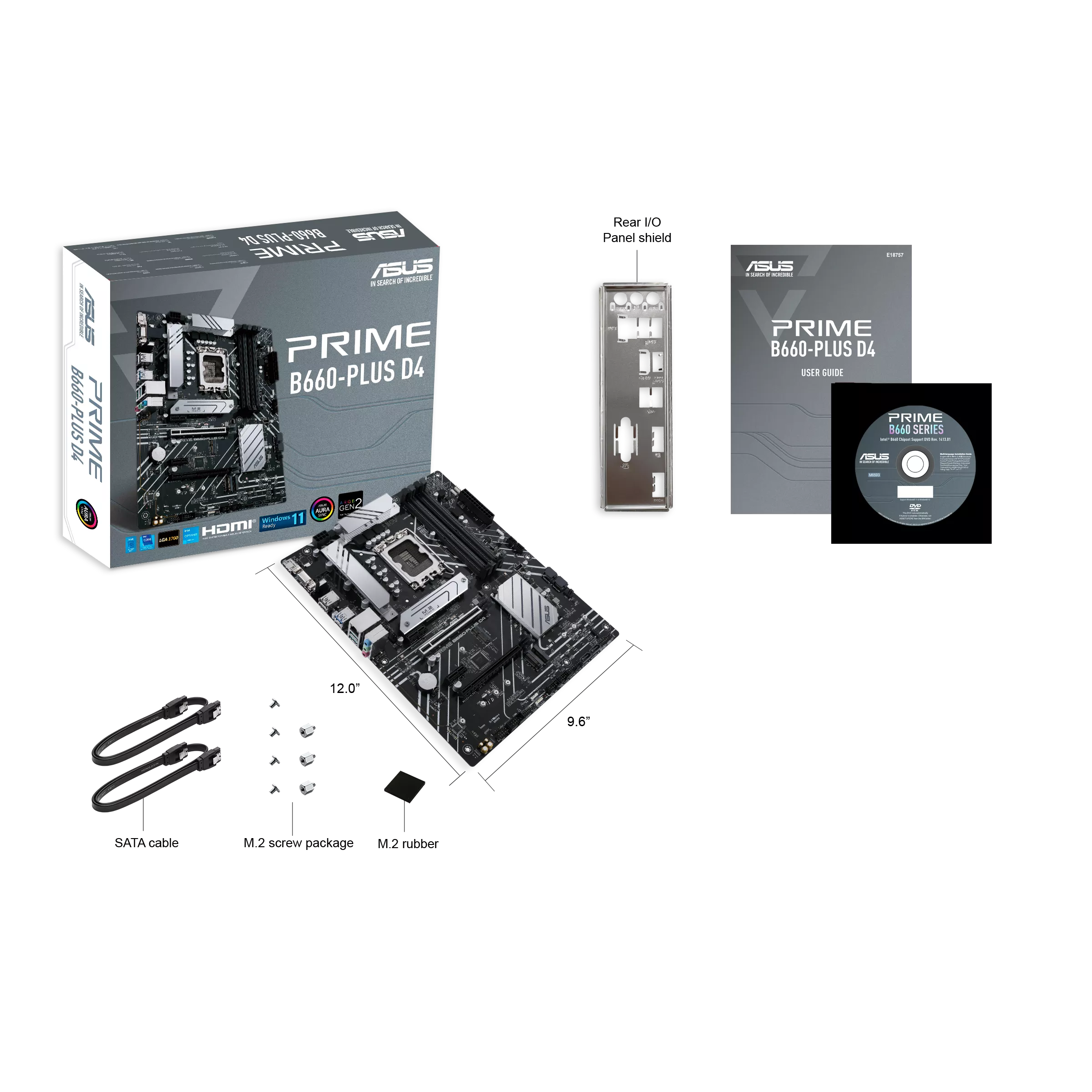 ASUS Motherboard PRIME B660-PLUS D4 — Close-up 5