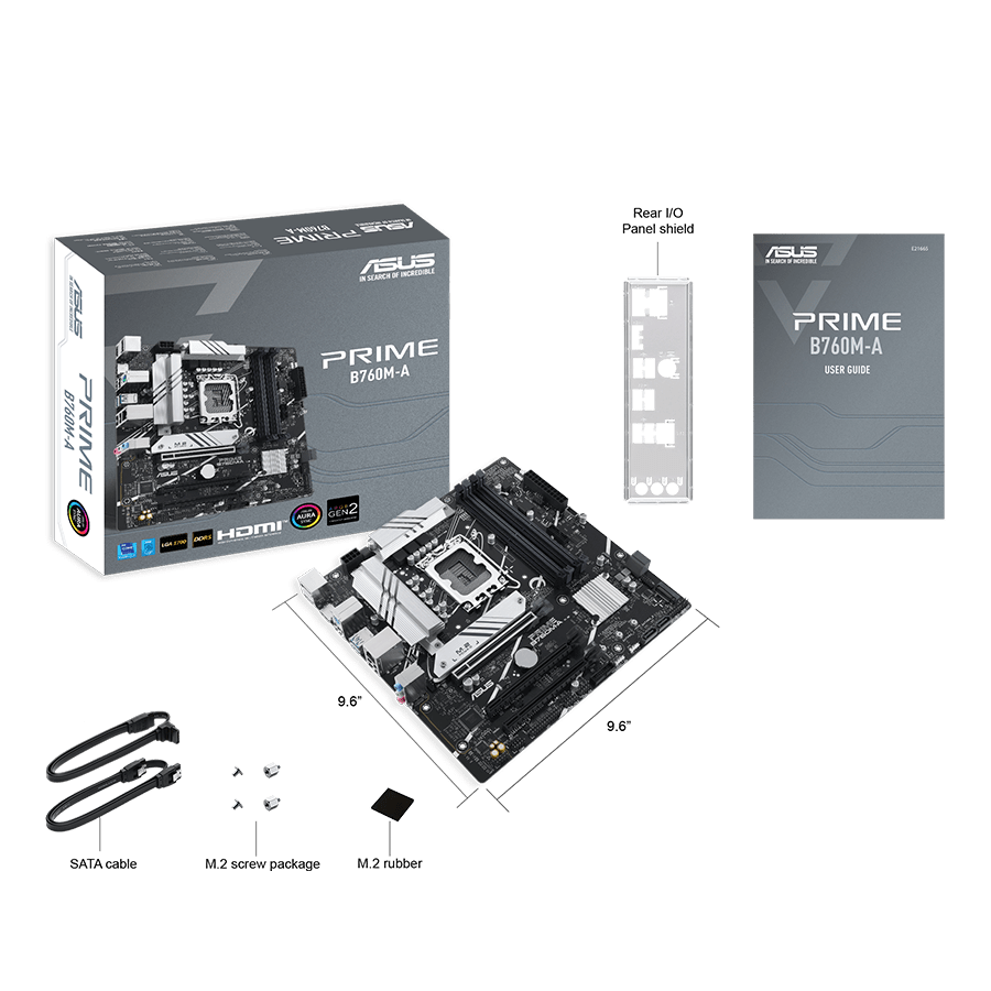 ASUS Motherboard PRIME B760M-A-CSM — Close-up 5