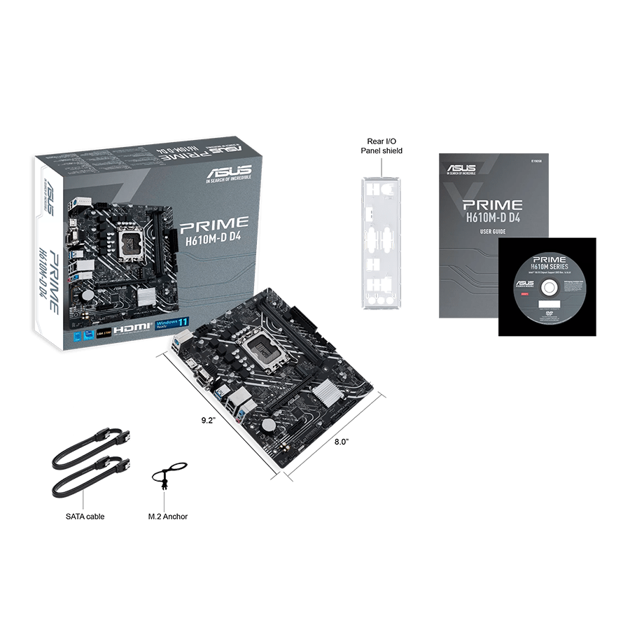 ASUS Motherboard PRIME H610M-D D4 — Close-up 4
