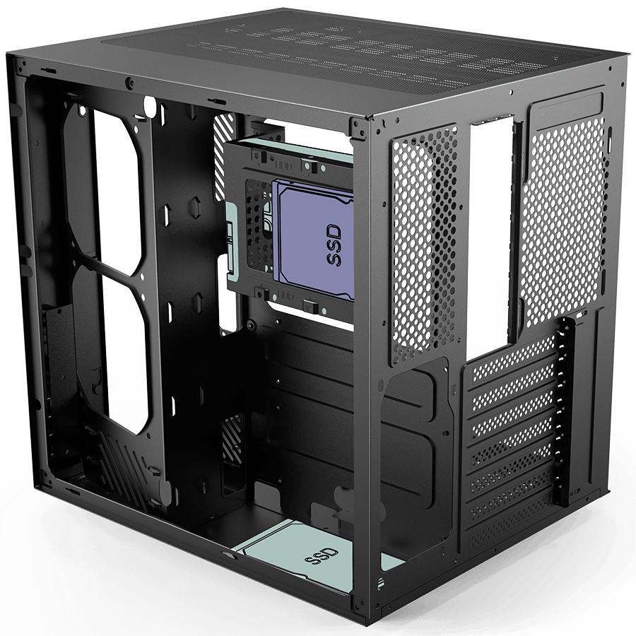 کیس گیمینگ اوست AQ15-B — نمای نزدیک 4