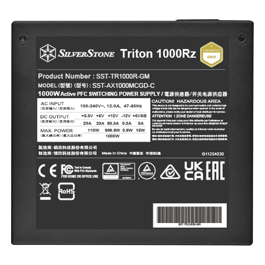 منبع تغذیه سیلوراستون Triton 1000Rz — نمای نزدیک 6