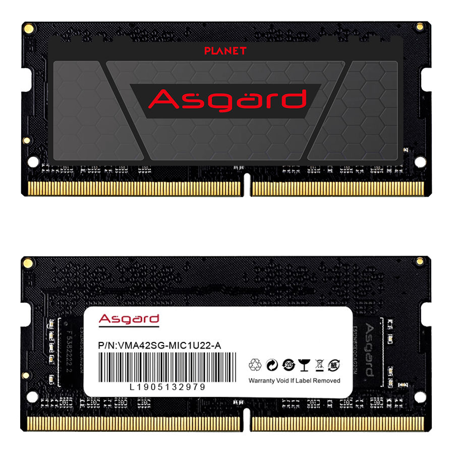 RAM Laptop Asgard NB A1 Series 2400MHz DDR4 8 GB — Close-up 1