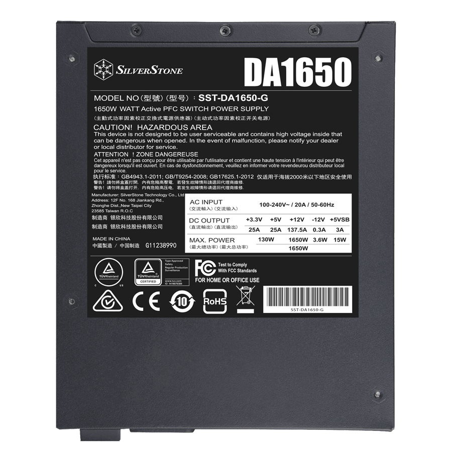 منبع تغذیه سیلوراستون DA1650-G — نمای نزدیک 3