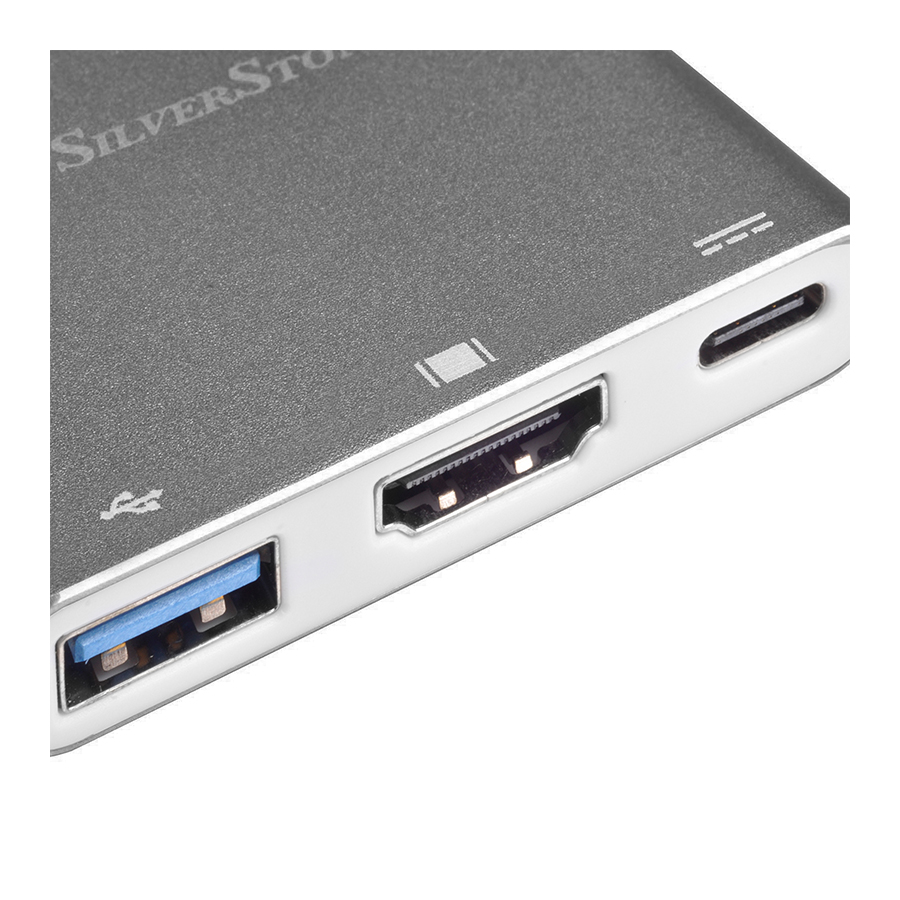 مبدل USB -C به USB/ HDMI سیلور استون مدل SST-EP08 — نمای نزدیک 1