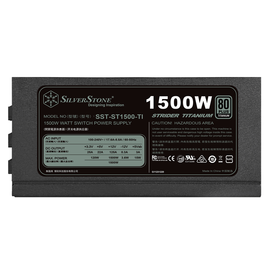 منبع تغذیه سیلوراستون ST1500-TI — نمای نزدیک 3