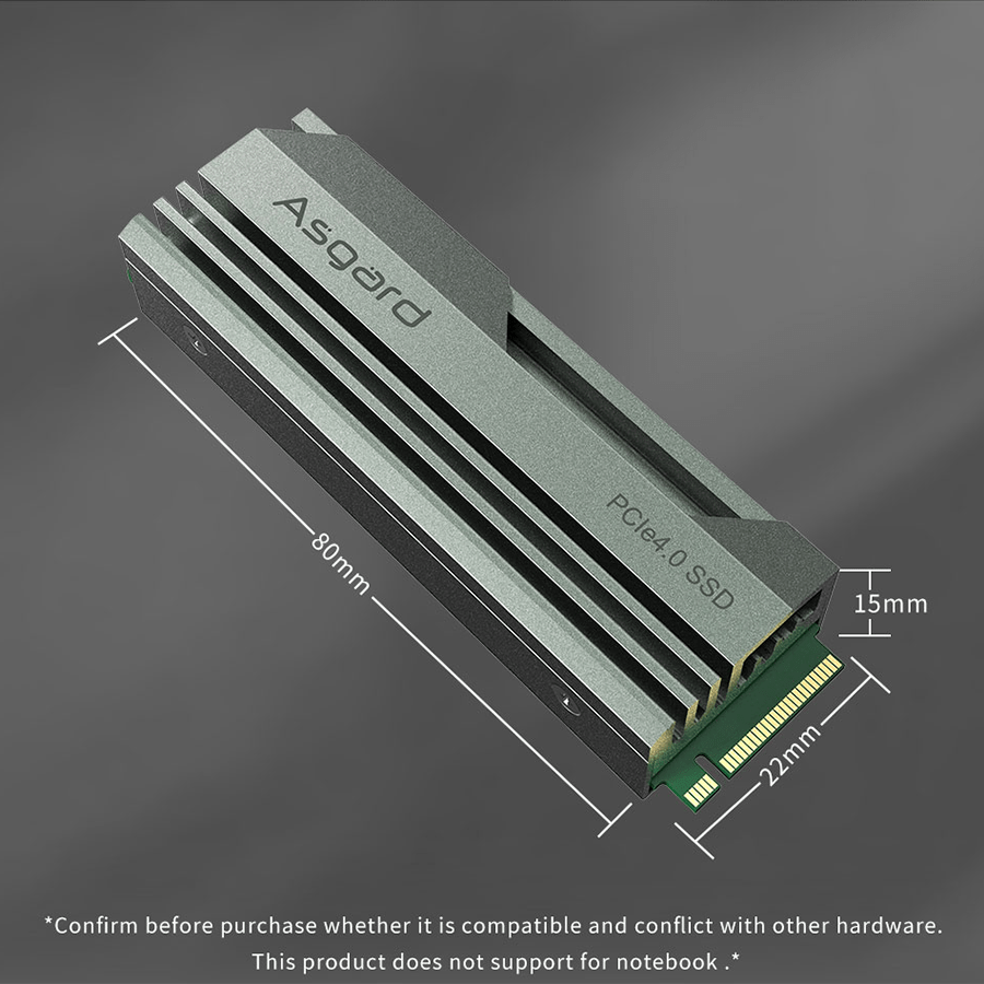 Asgard M.2 AN2 1TB NVMe — Close-up 2