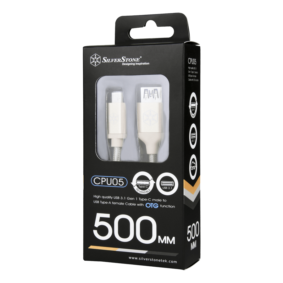 OTG Cable SilverStone CPU05G — Close-up 6